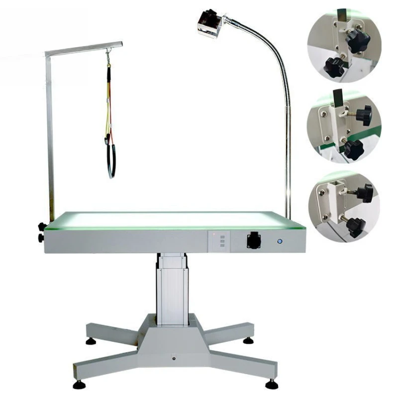 

Pet LED luminous beauty table square cat dog bath hydraulic lift pet store hospital beauty table
