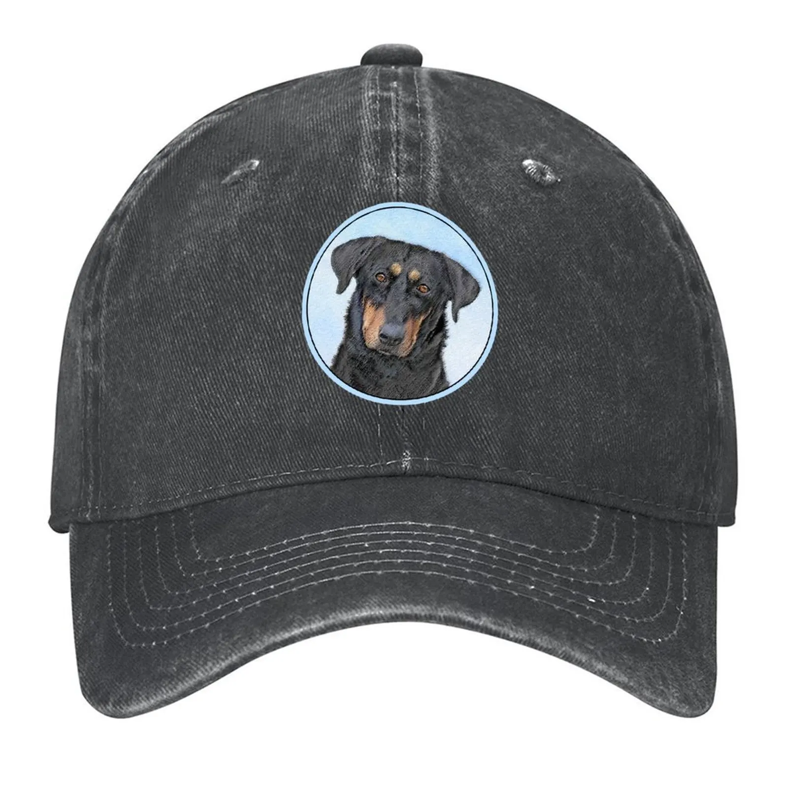 

Beauceron Painting - Cute Original Dog Art Baseball Cap Anime Golf Hat Man Visor Dropshipping Men Caps Women's