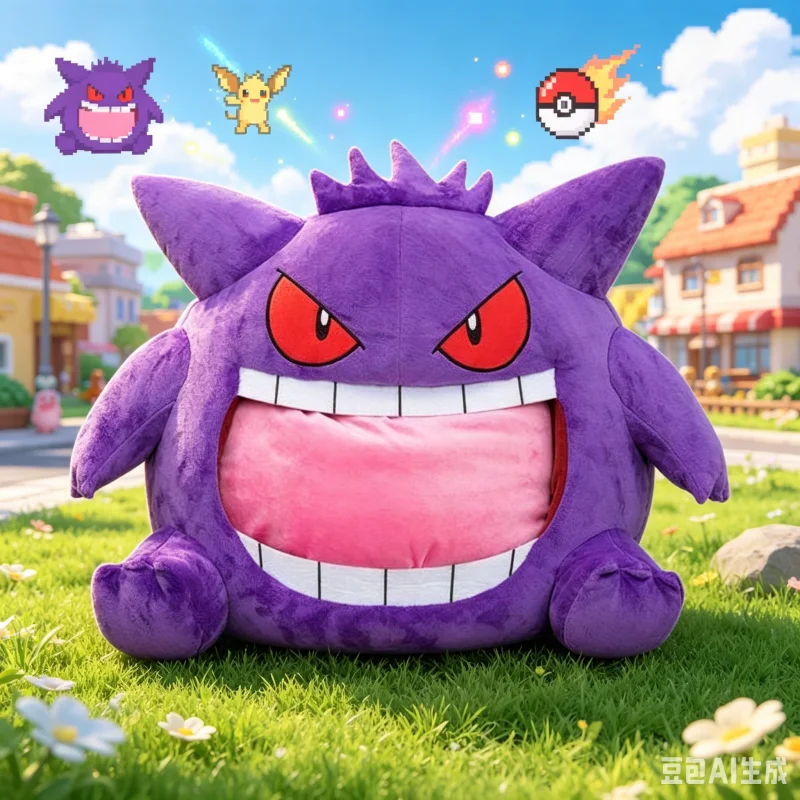 peluche-pokemon-gengar-con-grande-lingua-cuscino-per-dormire-anime-coperta-multifunzione-giocattolo-imbottito
