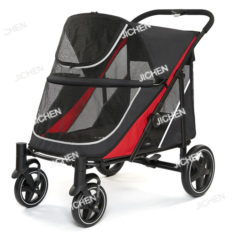 

Secure Large Dog Stroller Engineered for Convenient Long-Distance Transport,Dog Show Trolley