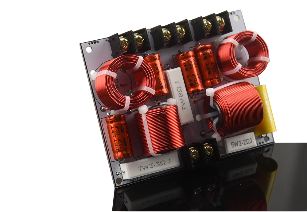 HIFIDIY Hi-Fi 2-Wege 3-Wege 3-Lautsprecher-Einheit (Hochtöner + Mitteltöner + Tieftöner) Lautsprecher Audio-Frequenzweiche Crossover-Filter Q2C Q3B Q4 Q6 – Detail 6
