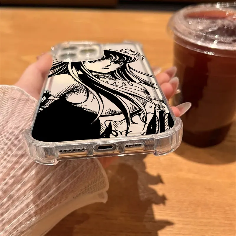 Saint Seiya Cygnus Hyoga Telefoonhoesje Helder Voor iPhone 17 16 14 15 11 12 13 Pro Max 16E 15 16 Plus 17Air Schokbestendige Siliconen Cover