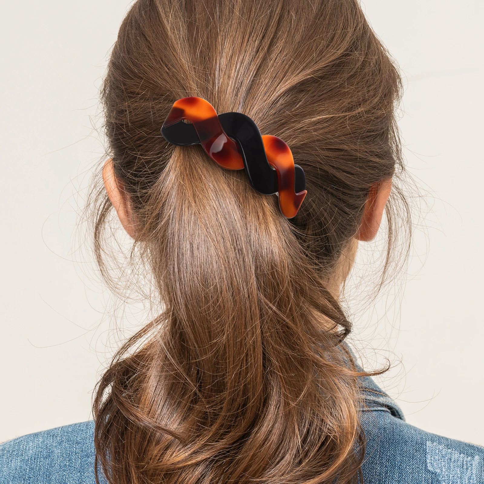 

2 Pcs Hair Clip Hairpin Barrettes for Thick Women Big Clips Flat French Thin Fine Claw Accessories Girls