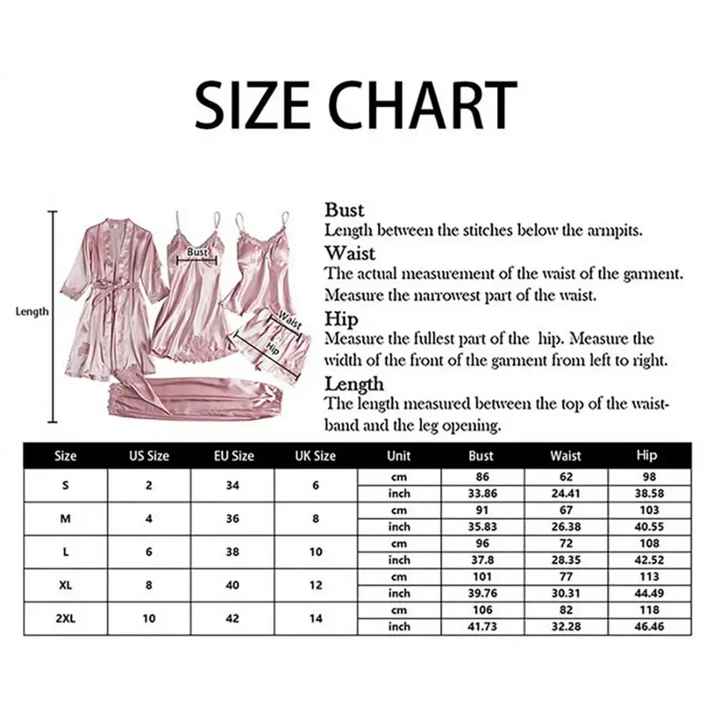 5 adet ipek Robe uyku Suit bayan dantel saten Pijama elbisesi Set v yaka Cami Nighties giymek Pijama ev kıyafeti bahar gecelik