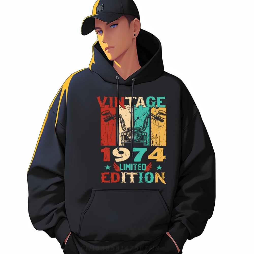 

49th Birthday Vintage 1974 Limited Edition 49 Yrs Old Gifts Vintage Sweatshirts Streetwear Japan Style