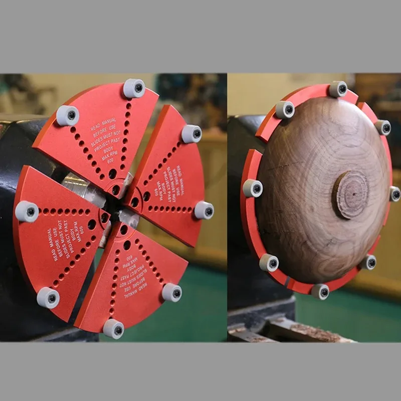 Torno de carpintería de 10 pulgadas, mandril de protección de abrazadera, accesorios para máquinas herramienta de carpintería, fabricación de mandriles