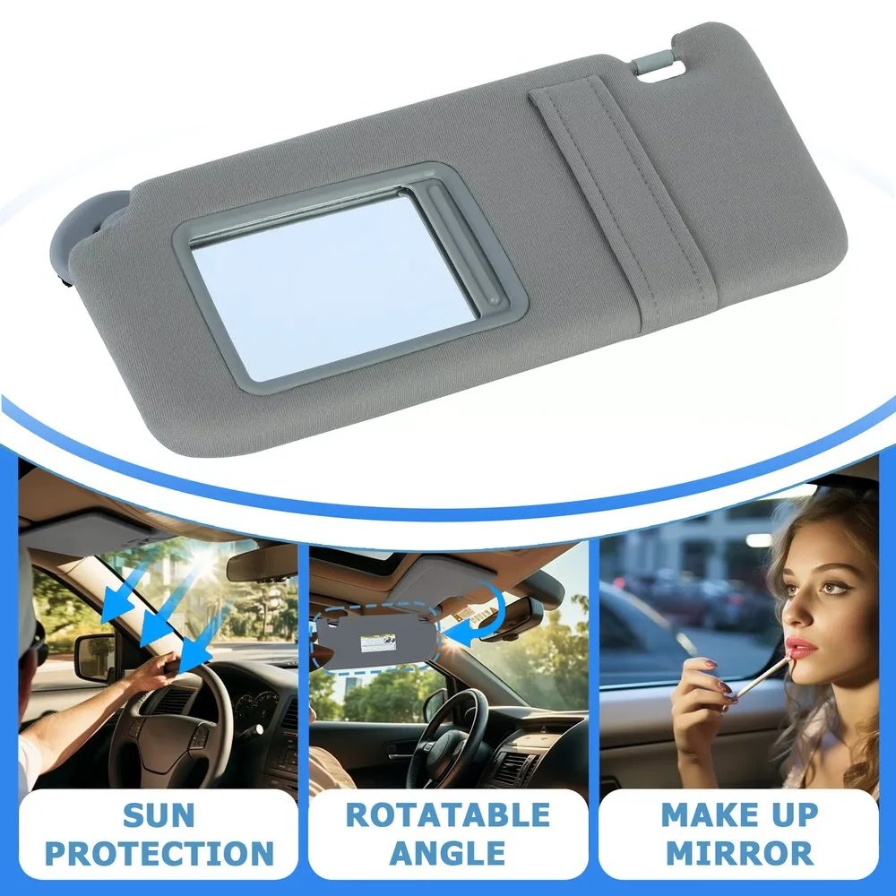 Viseira solar do lado esquerdo do motorista sem teto solar para Toyota Camry 2007-2011 74320-06780-B0 74320-06290-B2