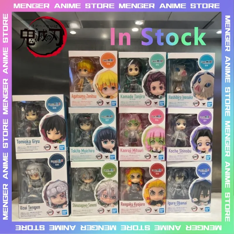 

Original Bandai Demon Slayer Mini Action Figure Model 9CM Anime Kamado Tanjirou Agatsuma Zenitsu Tomioka Giyuu Gift Collectible