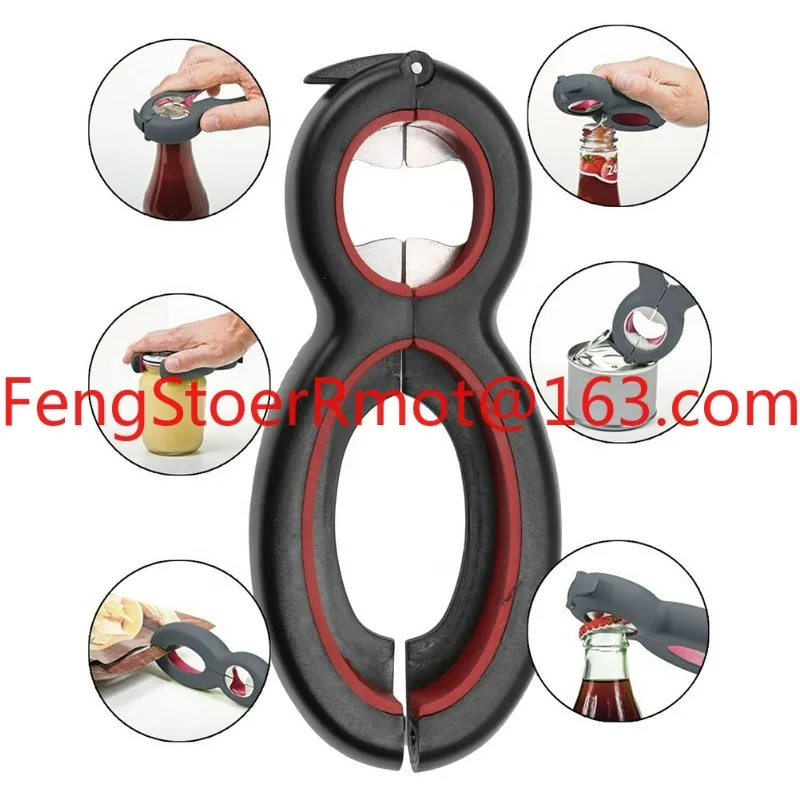 

Hot selling kitchen small tool product - Six in One Multi functional Manual Bottle Opener