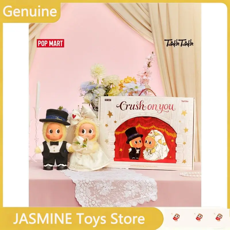 

POP MART Twinkle Twinkle Crush On You Series Vinyl Dolls Wedding Themed Valentines Day Gift Box Romantic Present For Couples