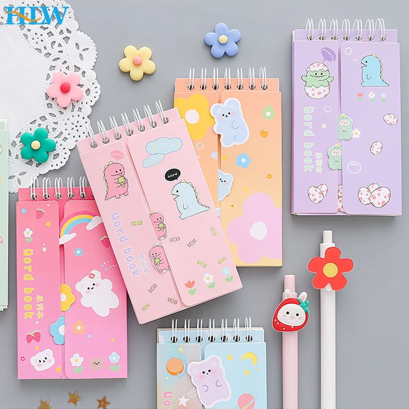 80 Sheets Kawaii Cute Portable Foreign Languages Word Book Vocabulary Memory Study Notebook School Stationery Student Supplies