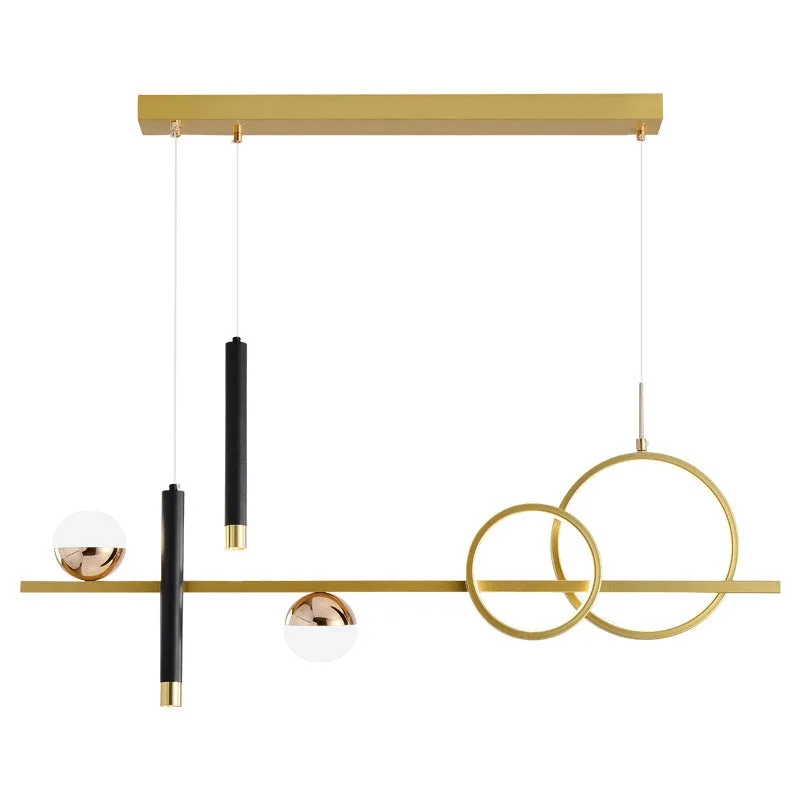 

Restaurant, chandelier, minimalist, modern, with spotlights, bar, Nordic, minimalist, long