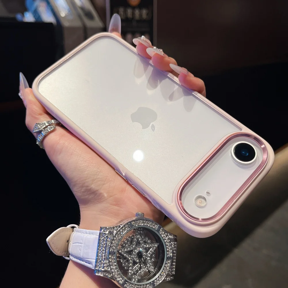 Stoßfeste Transparente Acryl-Handyhülle für iPhone 18 17 Air 16 Pro Max Plus Kristallklare Hybrid-Schutzhülle mit Hartschale – Detail 9