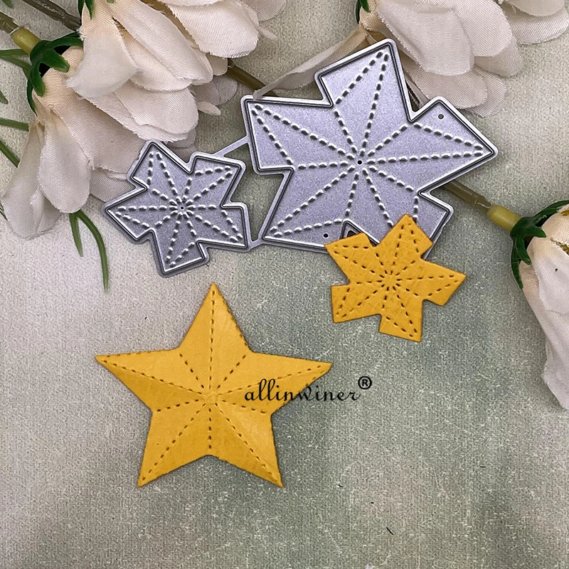 3D Folding stars Metal Cutting Dies Stencils Die Cut for DIY Scrapbooking Album Paper Card Embossing