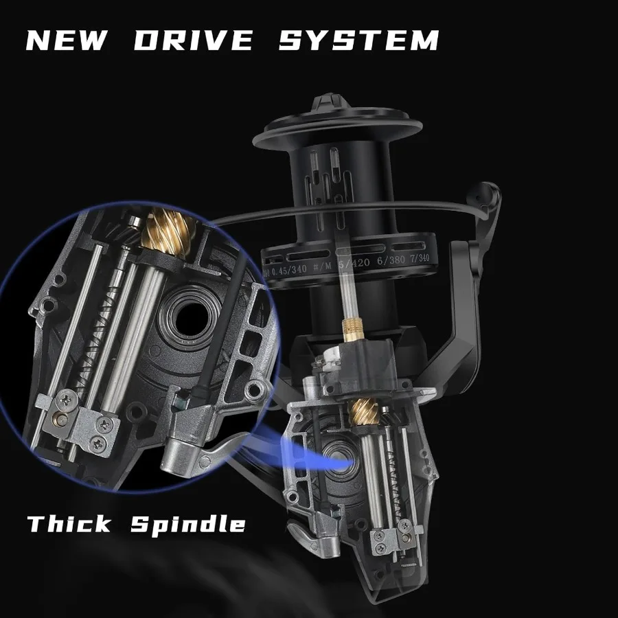 بكرة الغزل 8000 10000 12000 إطار من الألومنيوم بكرات صيد السمك من ألياف الكربون 55LB سحب الطاقة الثقيلة الطويلة الصب في الشاطئ Saltwa #3