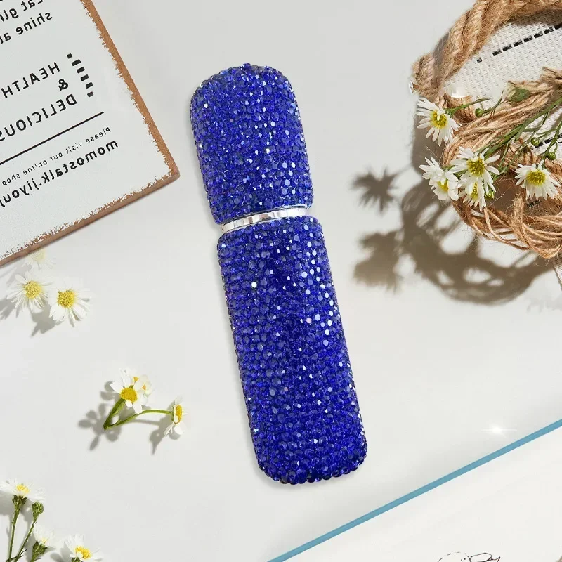 10ml Crystal Perfume Spray Bottle Travel Refillable Bottles Mini Potable Bling Glitter Empty Cosmetic Containers Atomizer Bottle