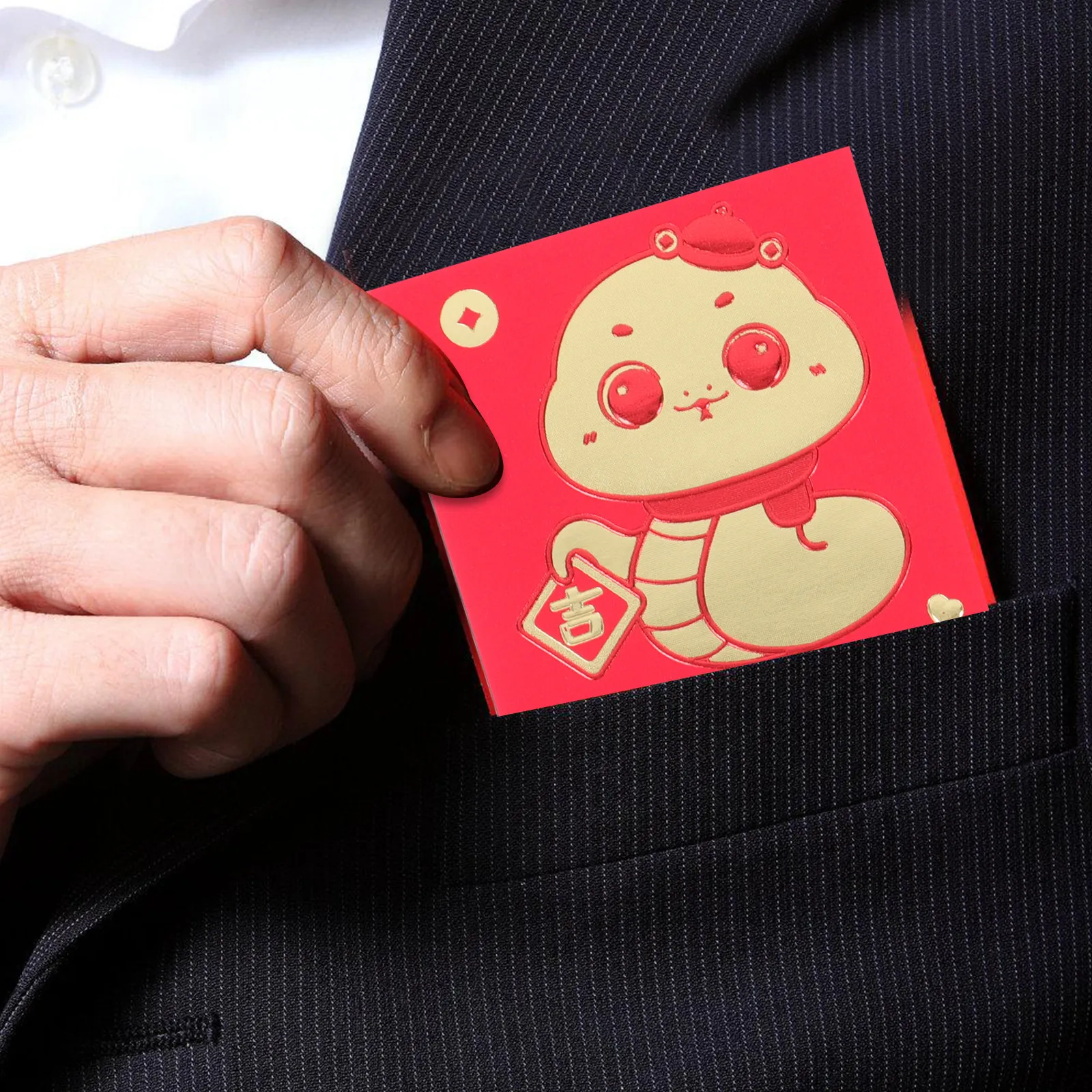

60 Pcs Chinese New Year Hongbao Cash Envelope Red Colored Envelopes Letter Size