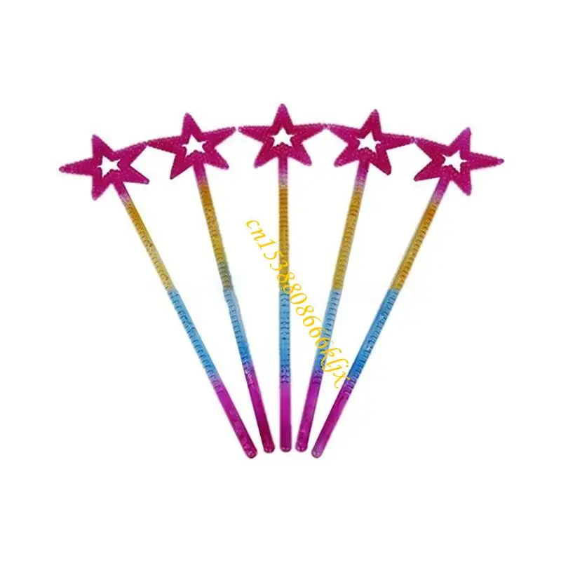 13.77 pulgadas Star Wand, Kids Princess Princess Angel Wand Warys Wand Star Magics Varita para Halloween Christmas Cosplay 066c