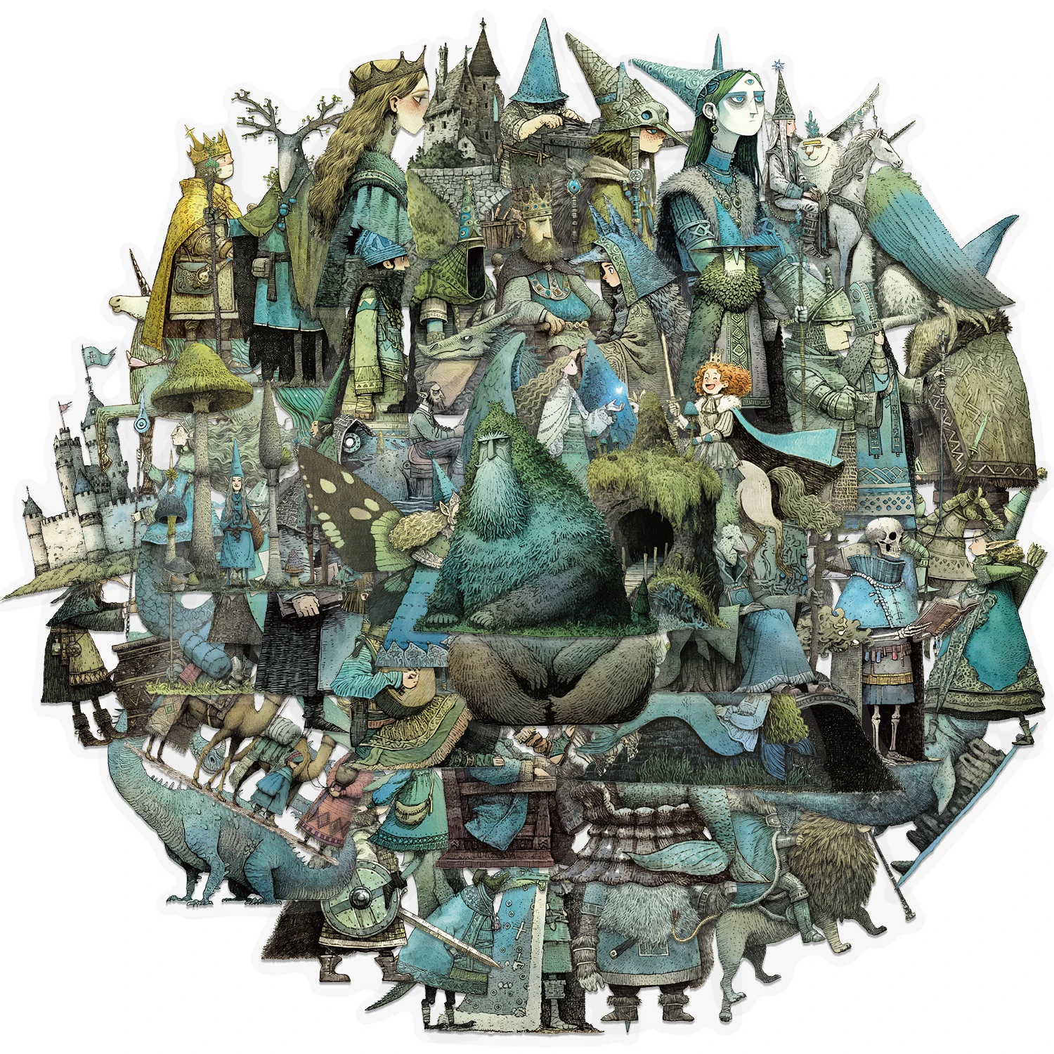 50 قطعة من ملصقات Fairy Tale Magic World Fun DIY جراب هاتف للكمبيوتر المحمول وكوب الماء وملصقات ألعاب الكمبيوتر #1