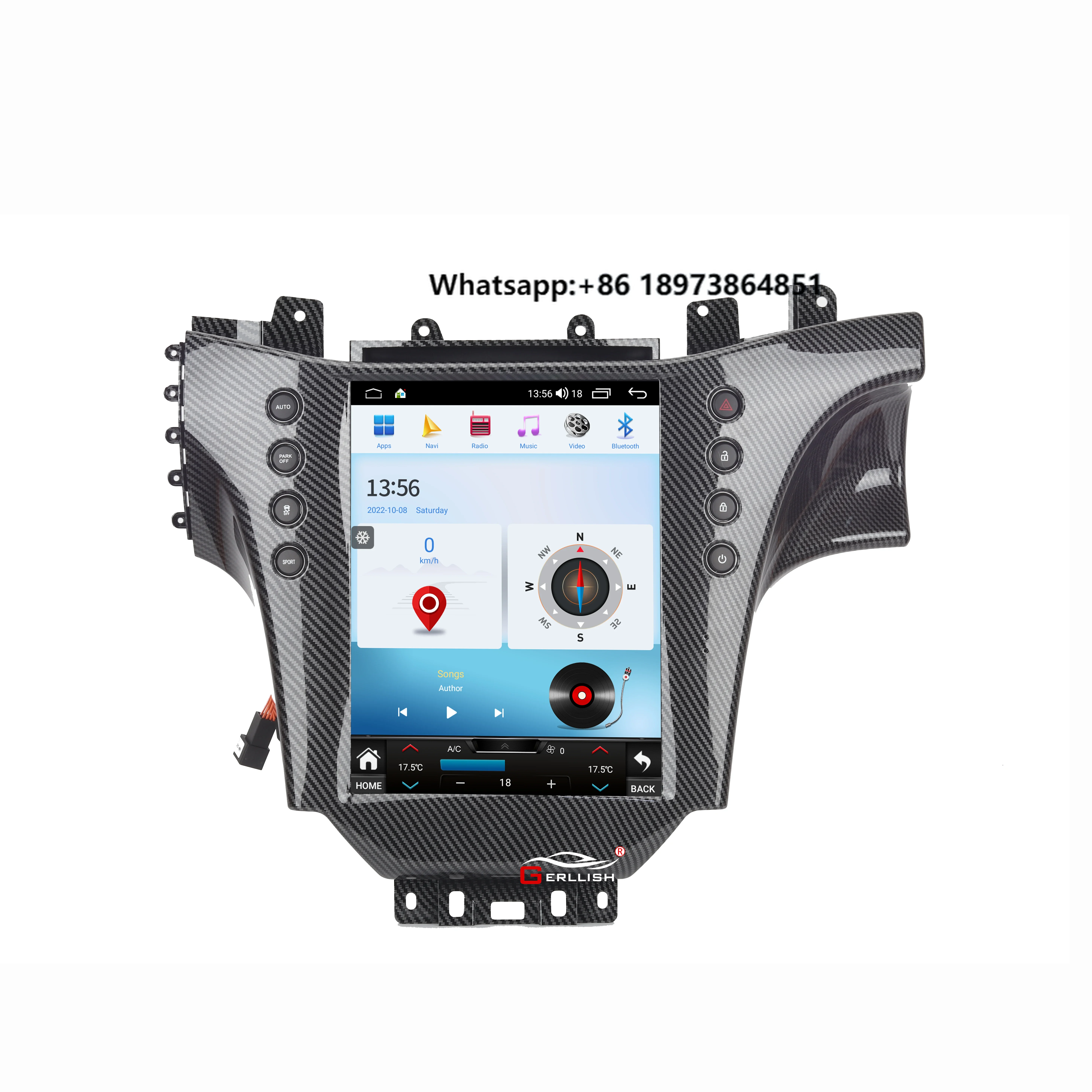 

LHD 8+128gb Android Car DVD Radio Video Player for Maserati GT/GC GranTurismo 2007-2017 With Car GPS Navigation Stereo