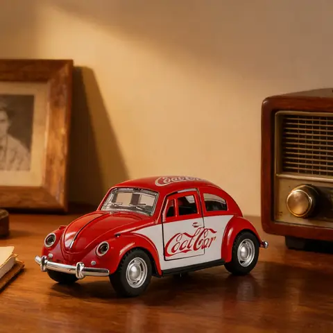 Retro Volkswagen Beetle 1:36 Scale Alloy Car Model，Model Diecast Vehicle Collectible Toy for Adults And Kids，Surprise gift