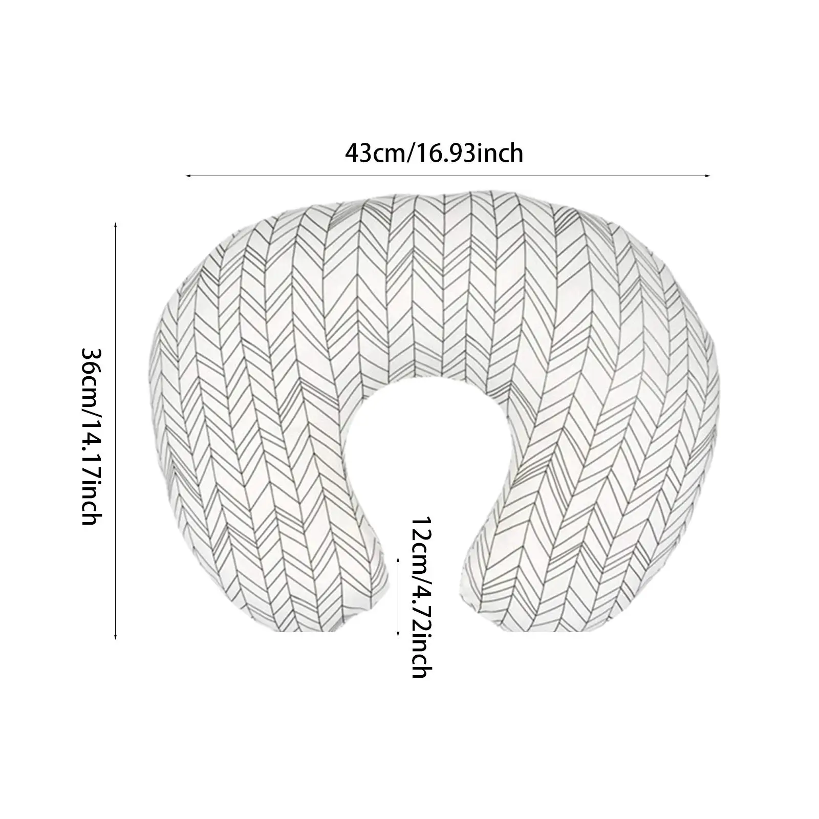 2 Pieces Baby Feeding Pillow Cover Removable Nursing Pillowcase Cover for Bottle Feeding Gift Nursing Baby Shower Breastfeeding