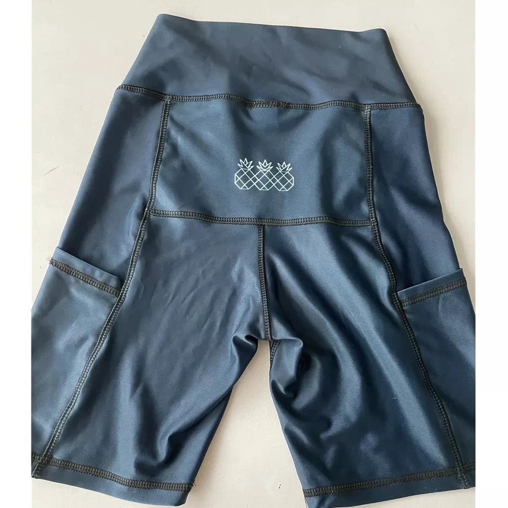 New TRES PINAS Women's Racing Yoga Shorts Casual Tight Shorts Fitness Pants Running Elastic Femme Biker Shorts No Cushion Mujer