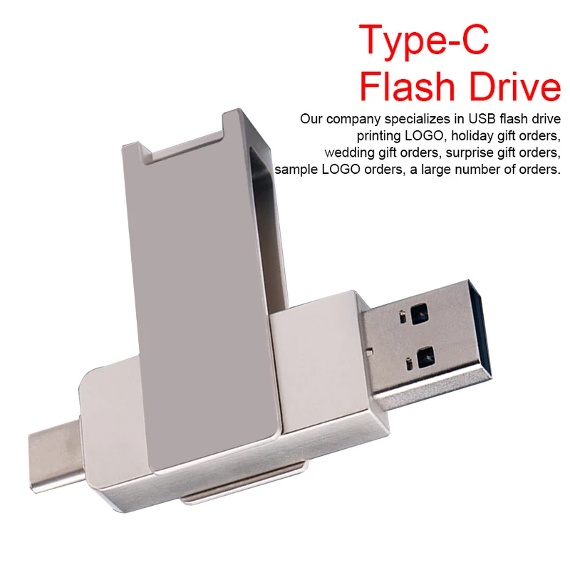 

USB 2.0 16 ГБ 8 ГБ USB-флешка памяти Type-C 2-в-1 64 ГБ OTG Pendrive 32 ГБ высокоскоростной флэш-диск 128 ГБ для компьютера, ноутбука
