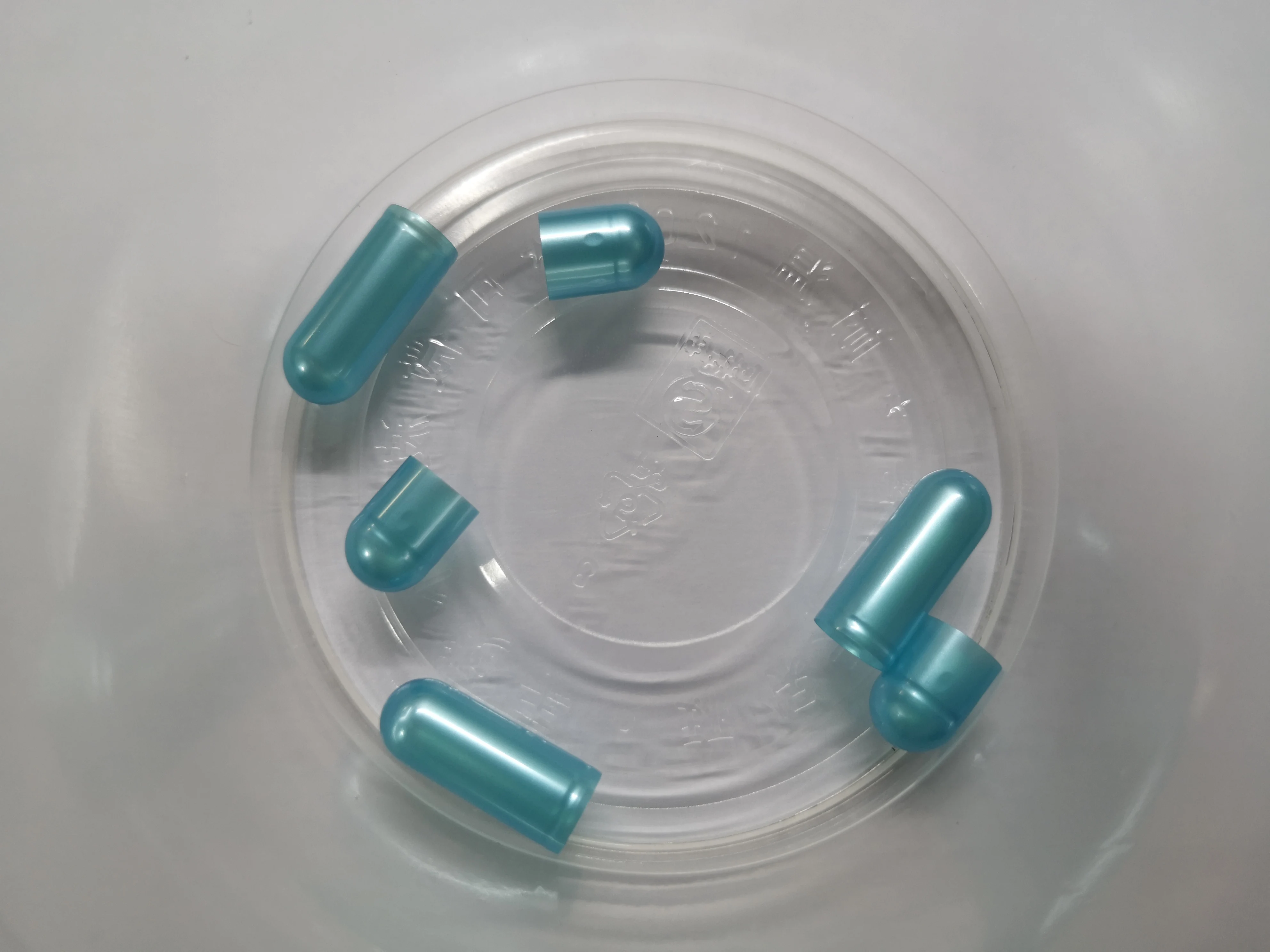 

(10,000pcs/pack) caps and bodies Separated 00# Pearl Light Blue medicine capsule,Separated Light Blue Pearl empty capsule