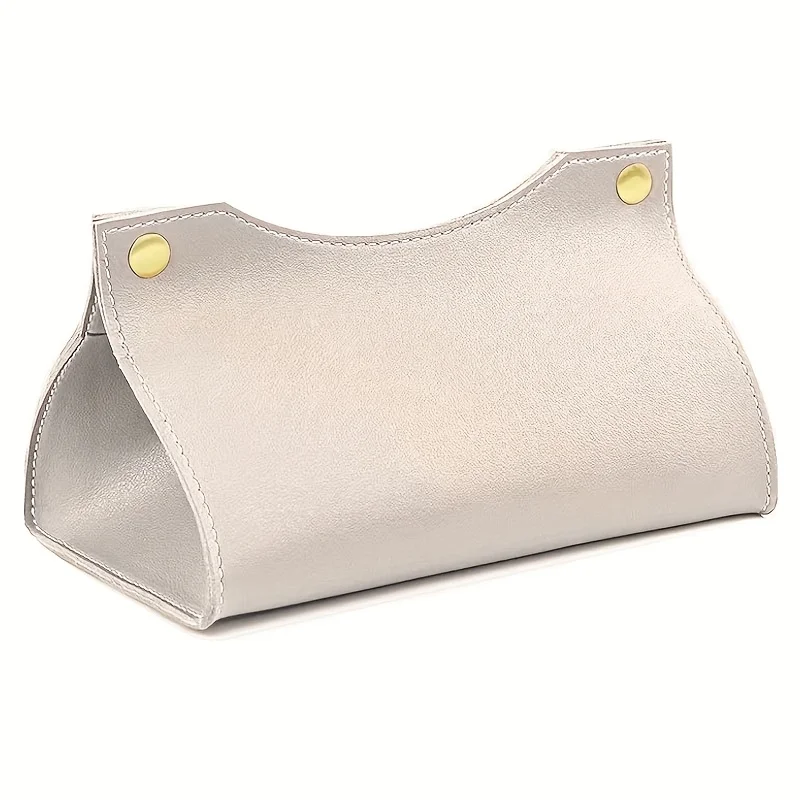 Personalized Customized Light Luxury Leather Tissue Box Home Creative Living Room Storage Car Tissue Box Storage Bag Napkin Box view 4