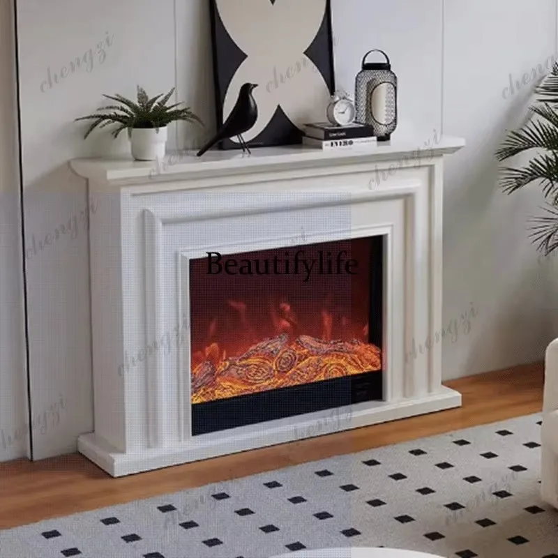 HR French fireplace TV cabinet household bedroom living room decoration simulation thermal power heating