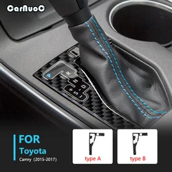 Toyota Camry 2015 2016 2017 자동차 시프트 내부 프레임 장식 1 Pc 탄소 섬유 스티커 자동 인테리어 액세서리