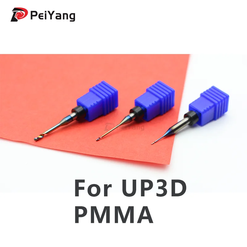 UP3D/Roland Milling Bur Laboratory Cutters, Milling Bur for PMMA, Single Bladed, CAD/CAM, SHC Coating, UP3D