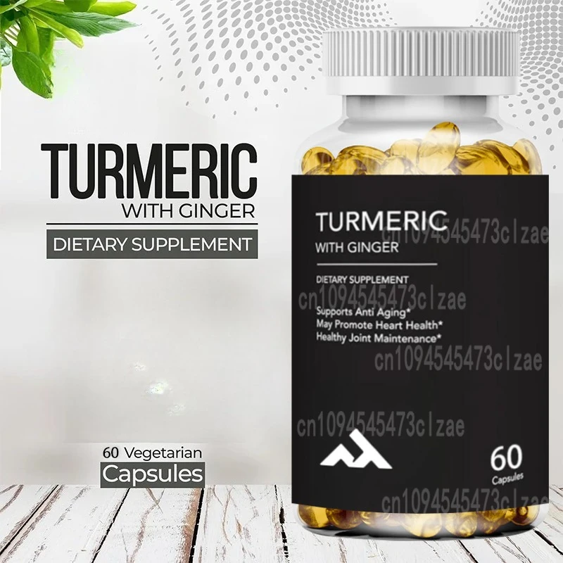 Pure Vitamin Turmeric Supplement -90 Vegetarian Capsules | Digestive Health and Joint Support Supplement