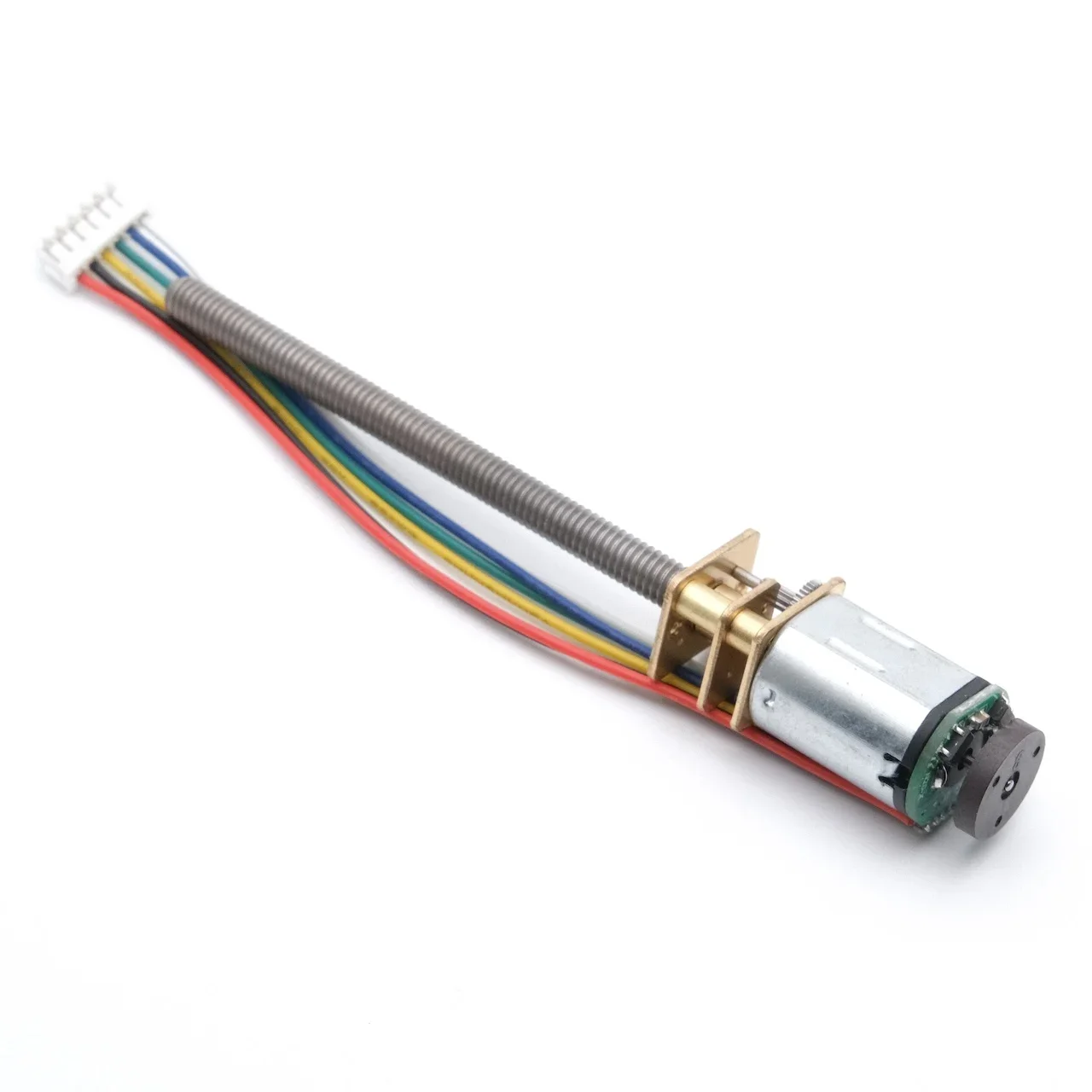 Moteur à engrenages DC avec encodeur à axe fileté, 3V 6V 12V, vitesse 15~1000 tr/min, modèle DIY N20 M4 55mm, petit moteur électrique