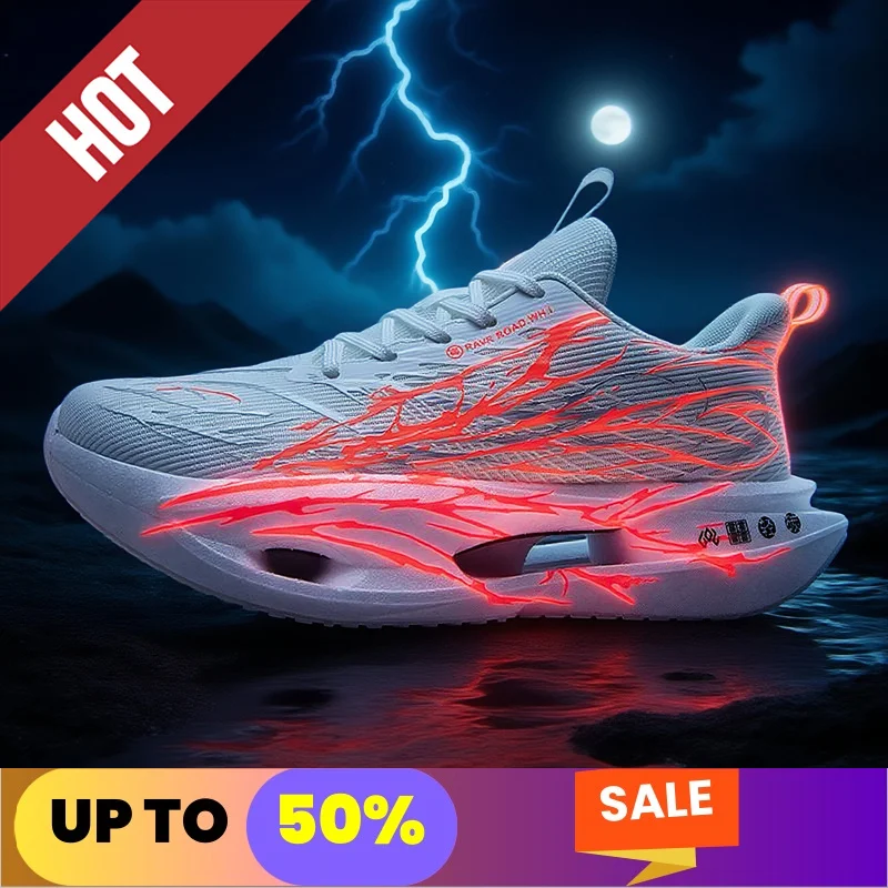 Scarpe da corsa fluorescenti CarbonBoard Marathon Uomo Sport Traspirante Donna Comode sneakers casual atletiche Suola morbida