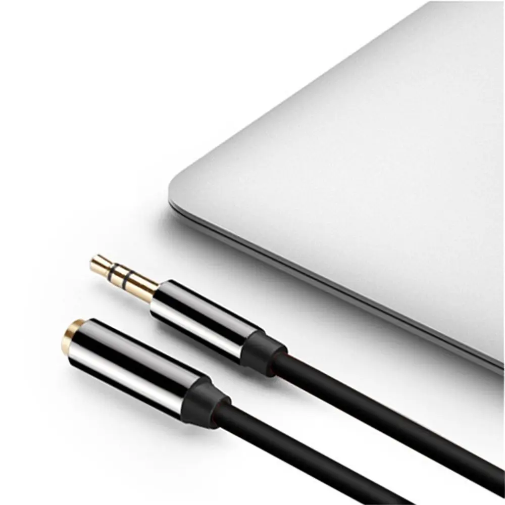 1/2/3/m Audio Extension Cable 3.5mm Jack Video Extension Cable Male to Female Headphone Aux Cord 4 Pole Video Cable Accessories