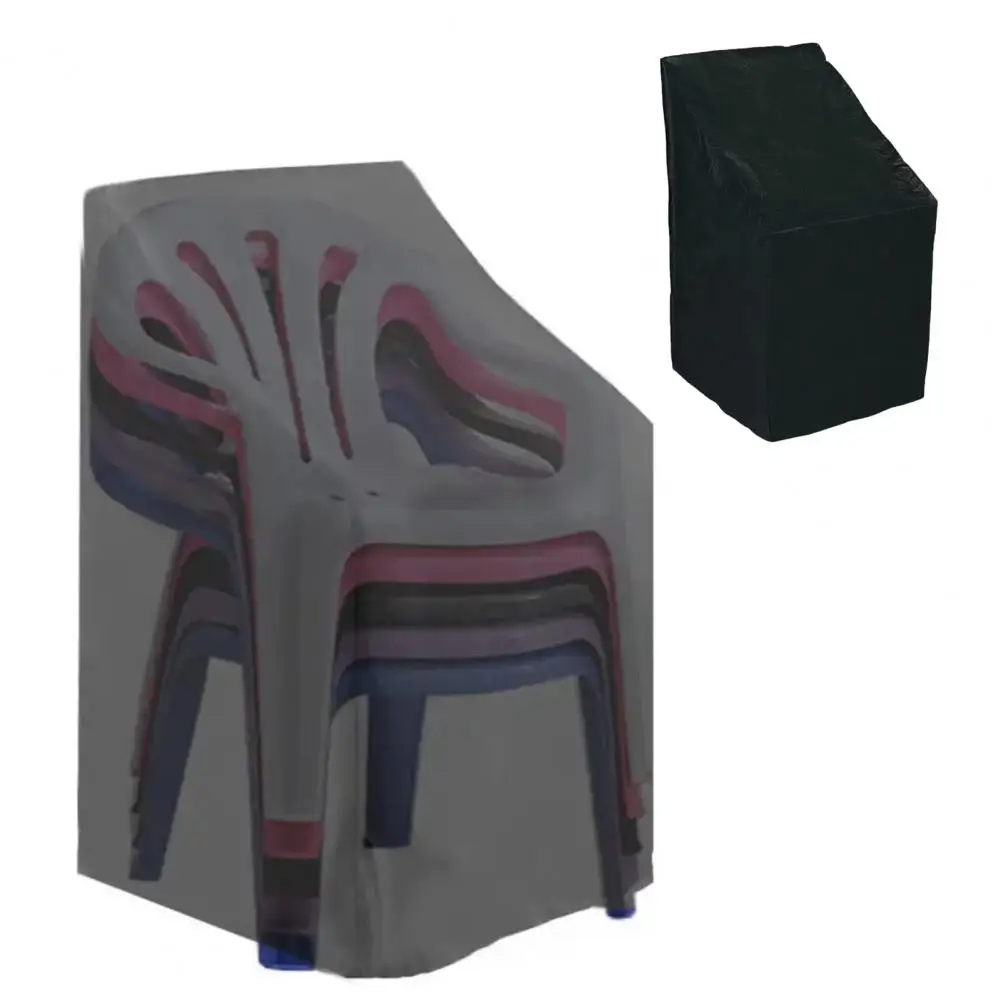 28Inch Dustproof Chair Cover Waterproof Stackable Chair Cover Patio Furniture Sleeve Outdoor Chair Protector