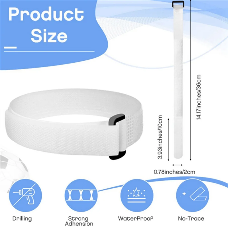 B93B-60Pcs الهدف صافي الأشرطة كرة القدم الهدف صافي الربط التعادل الأشرطة كرة القدم الهدف صافي الأشرطة