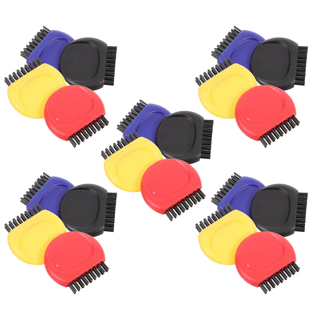 20Pcs Golf Club Brush Easy to Use Portable Golf Ball Club Cleaner Brush for Daily Practice Replacement Heads Included
