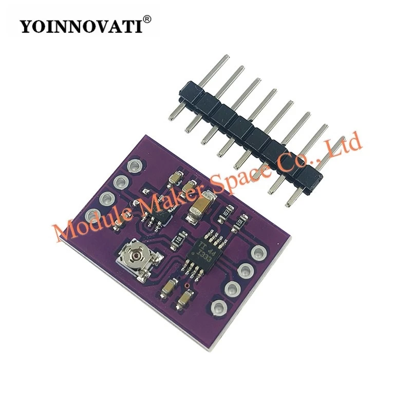 INA333 Precision Instrumentation Amplifier Module | Low Noise, Microvolt Signal Conditioning for ECG/EMG Sensors, Strain Gauges
