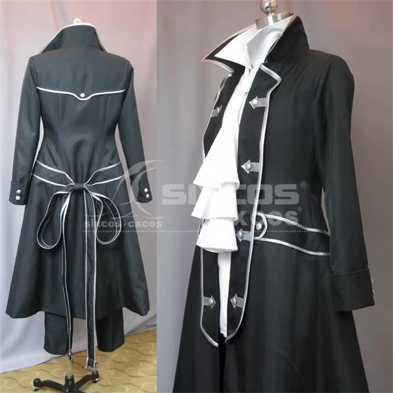 Anime Pandora Hearts Gilbert Nightray Cosplay Costumes Black Uniform Suit Full Set Adult Male Halloween/Party Role Play Clothing