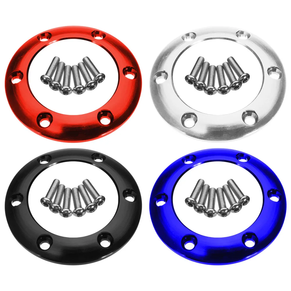 6-screw/48mm Sports Steering Wheel Horn Button Cover | Car Shaped Horn Button Center Buckle Replacement Part