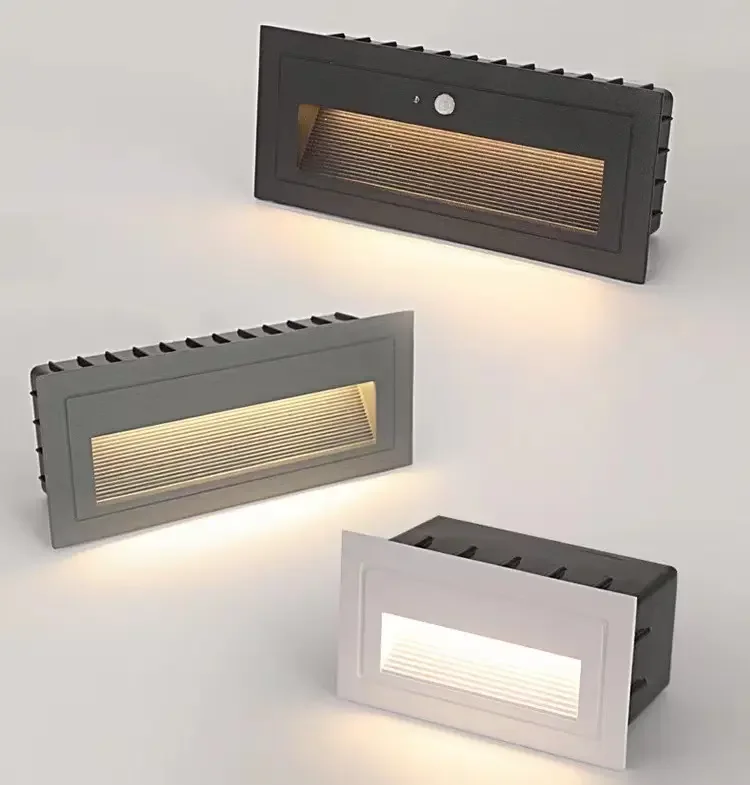 

Лидер продаж, уличный и внутренний водонепроницаемый IP65, умный встраиваемый датчик движения, ступенчатые светильники, боковая лестница, светодиодный настенный светильник для лестницы