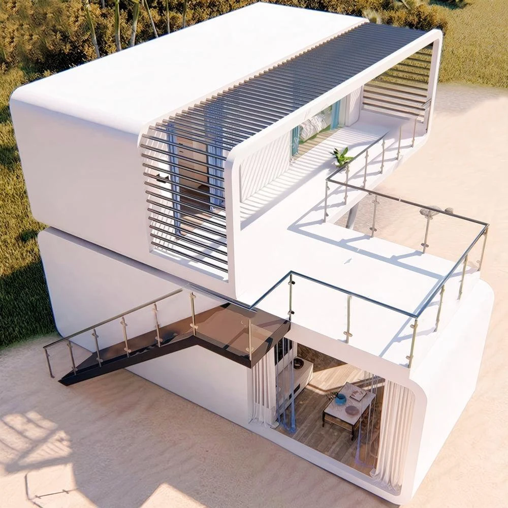 Modern 20/40ft Prefab Apple Cabin Houses Prefabricated Container House for Garden Pod Space Module for Villa Living Apple Cabin