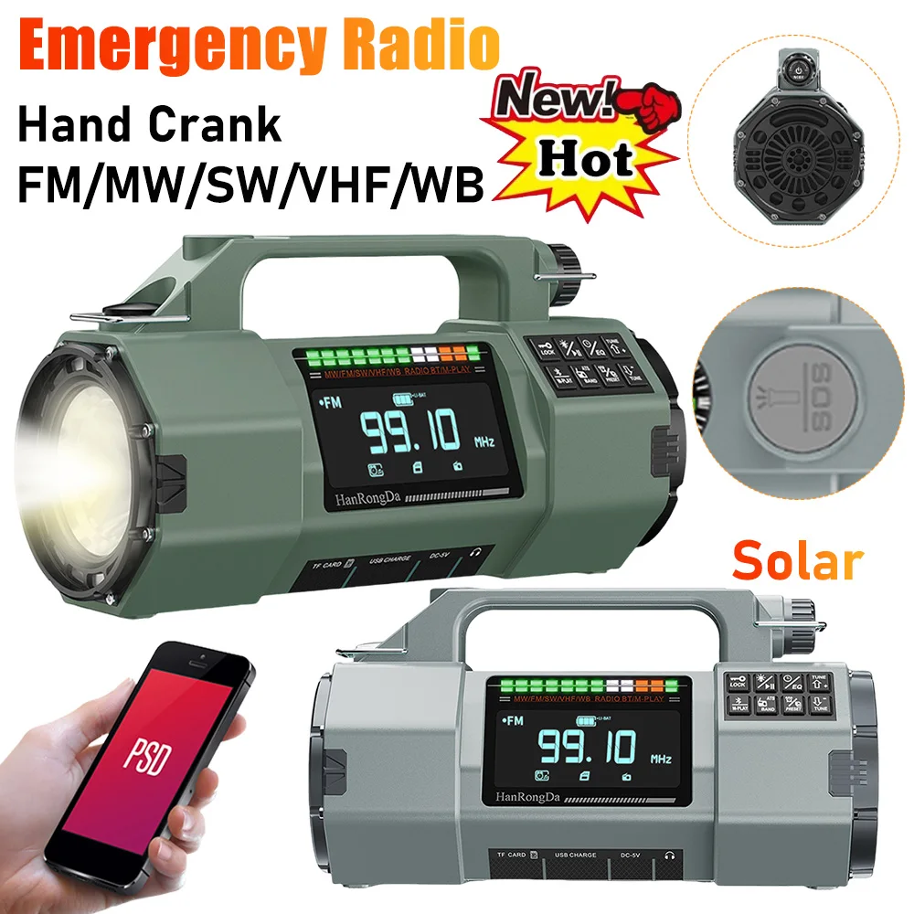 emergency-hand-crank-radio-fm-mw-sw-vhf-wb-portable-radio-with-sos-alarm-led-flashlight-bt-speaker-for-home-and-emergency