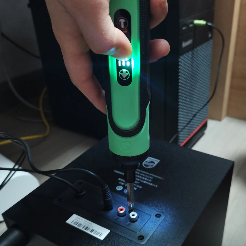 미니 전기 스크루 드라이버, 배터리 충전식, USB 무선 스크루 드라이버, 드릴 전기 스크루 드라이버, 4V