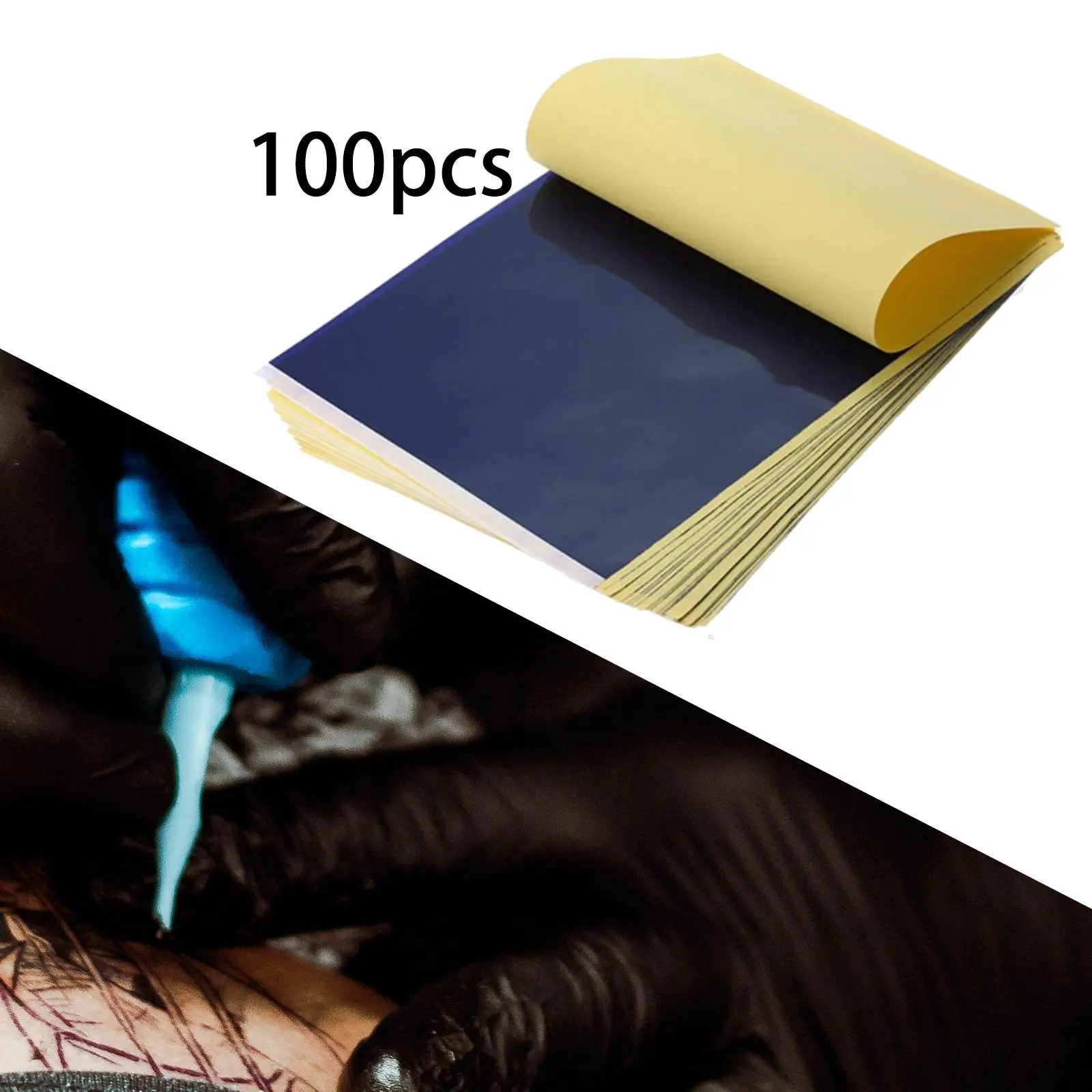 

100 шт., бумажная бумага для переноса татуировок, размер А4, набор для переноса татуировок, термотрафаретная бумага, профессиональная калька, листы для копировальных аппаратов