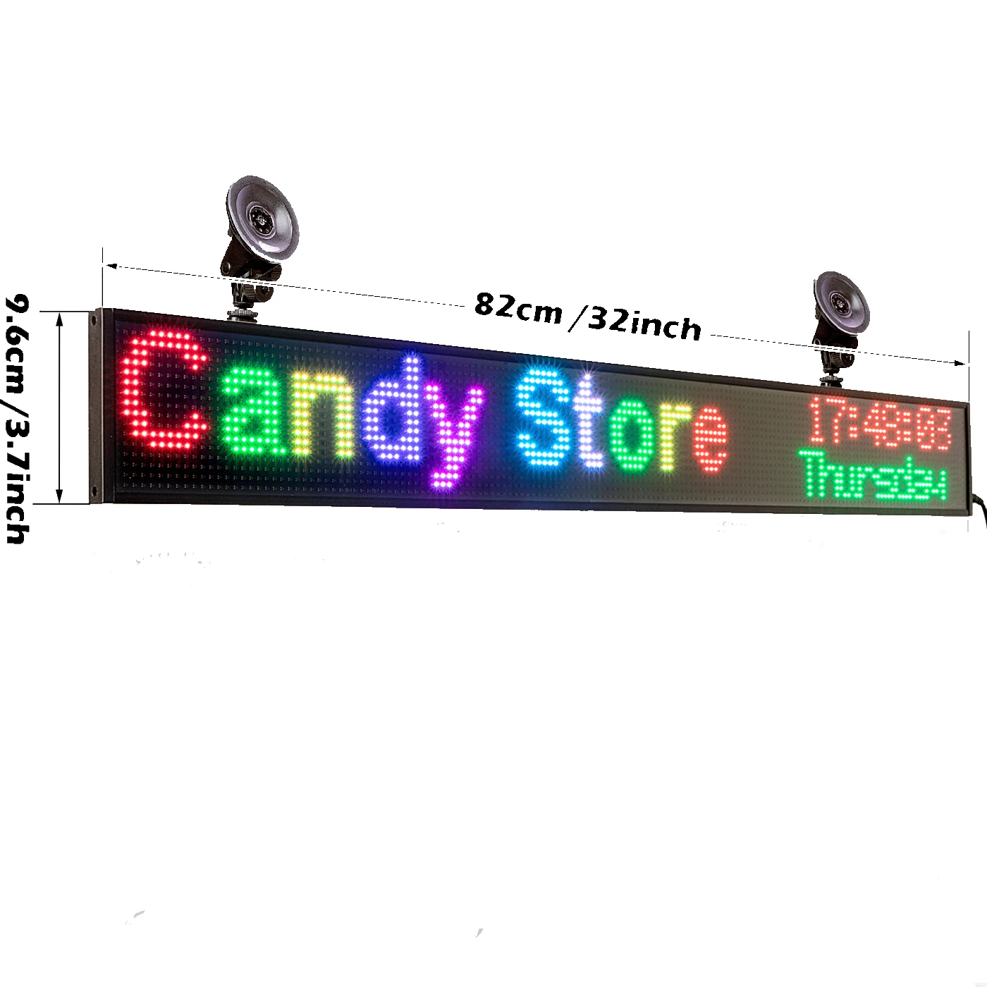 P5 82cm 12V Car Sign Full Color Car LED Display Board Indoor Programmable Scrolling Text Message Advertising Screen SMD2121