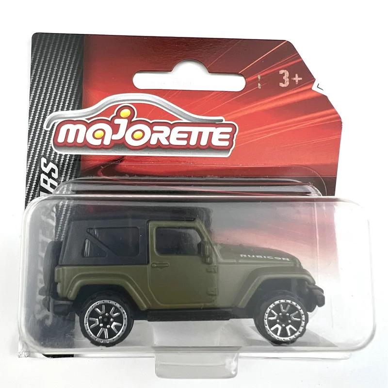 

Уличные автомобили Majorette, джип WRANGLER, мягкая крыша, зеленая модель 1/64, литой под давлением, коллекционные игрушечные автомобили